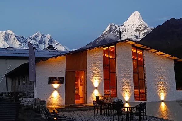 Luxury mountain lodge in Tengbuche use by Adventure Hikers during Luxury Everest Base Camp Trek