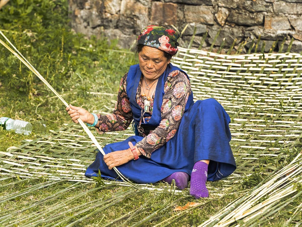 Making Bamboo Basket