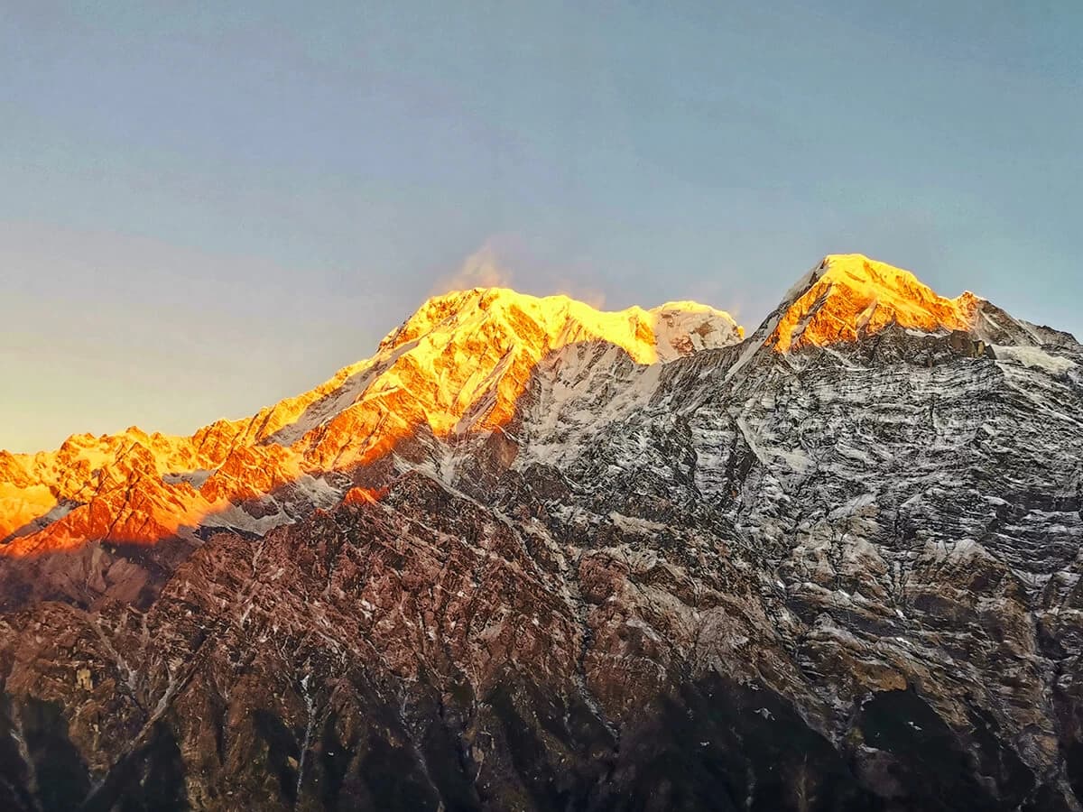 Sunrise On Top Of Mountain